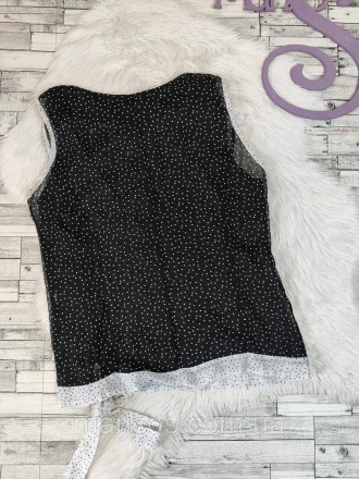 Женский летний костюм S&К блуза и юбка чорного цвета в белый горох 
Состояние: б. . фото 5