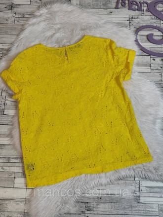 Женское летняя блуза Grand жёлтая перфорация 
Состояние: б/у, в отличном состоян. . фото 4
