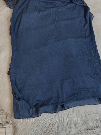 Женская летняя блуза синего цвета с оборками
Состояние: б/у, в отличном состояни. . фото 7