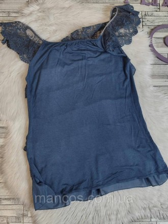 Женская летняя блуза синего цвета с оборками
Состояние: б/у, в отличном состояни. . фото 5