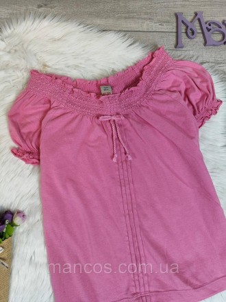 Детская футболка Tu для девочки розового цвета 
Состояние: б/у, в отличном состо. . фото 3