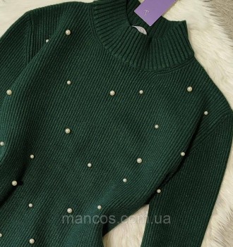 Женский свитер Olko зелёный с бусинами 
Состояние: новый 
Производитель: Olko
Ра. . фото 5