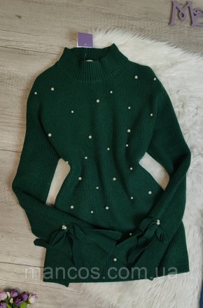Женский свитер Olko зелёный с бусинами 
Состояние: новый 
Производитель: Olko
Ра. . фото 3