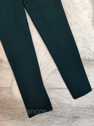 Женские брюки Topshop темно-зелёного цвета высокая посадка заужены к низу 
Состо. . фото 7
