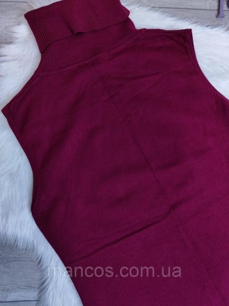 Женская жилетка Giorgio темно-малинового цвета 
Состояние: б/у, в отличном состо. . фото 5