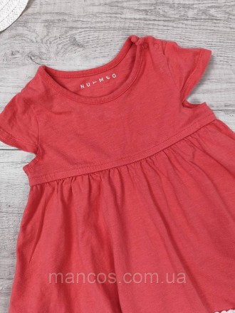 Летнее платье для девочки Nutmeg абрикосового цвета с кружевом 
Состояние: б/у, . . фото 3