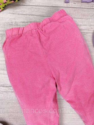 Вельветовые штаны для девочки розовые с хлопковой подкладкой 
Состояние: б/у, в . . фото 6