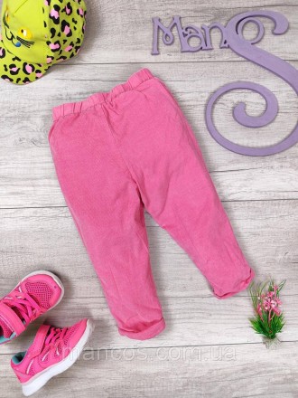 Вельветовые штаны для девочки розовые с хлопковой подкладкой 
Состояние: б/у, в . . фото 3