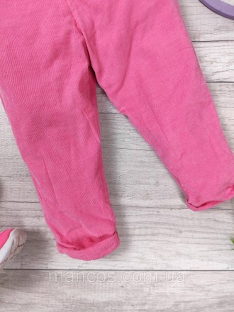 Вельветовые штаны для девочки розовые с хлопковой подкладкой 
Состояние: б/у, в . . фото 7