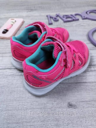 Кроссовки для девочки Karrimor розовые текстиль на липучке и шнуровке 
Состояние. . фото 4