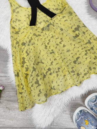 Женская летняя блуза Topshop жёлтая с принтом 
Состояние: б/у, в очень хорошем с. . фото 7