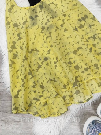 Женская летняя блуза Topshop жёлтая с принтом 
Состояние: б/у, в очень хорошем с. . фото 4