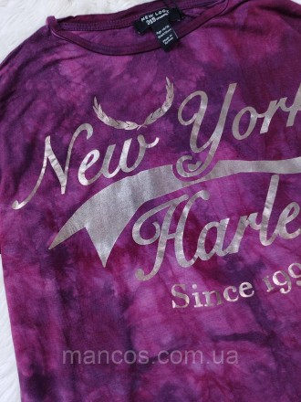 Объемная футболка для девочки New Look фиолетовая с надписью 
Состояние: новое
П. . фото 4