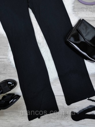 Женские стейчевые брюки Pretty little thing чёрные расклешённые 
Состояние: ново. . фото 7