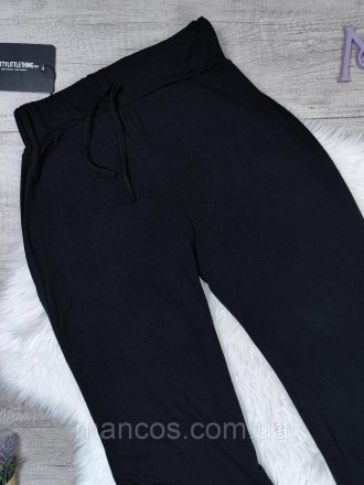 Женские стейчевые брюки Pretty little thing чёрные расклешённые 
Состояние: ново. . фото 3