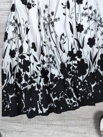 Женская юбка белая с цветочным принтом 
Состояние: б/у, в отличном состоянии
Раз. . фото 4