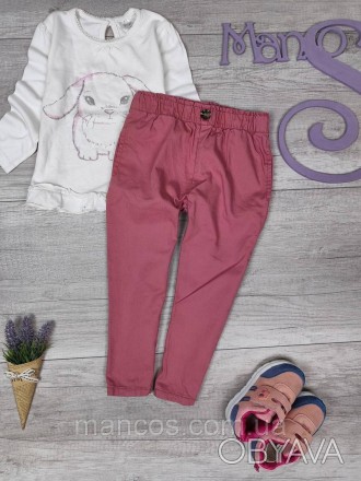 Розовые штаны для девочки Primark Размер 92