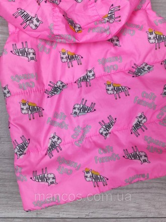Стеганая жилетка для девочки Baby розовая с зебрами 
Состояние: б/у, в отличном . . фото 8