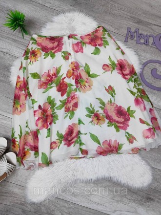 Женская юбка с цветочным принтом
Состояние: б/у, в отличном состоянии 
Размер: L. . фото 5