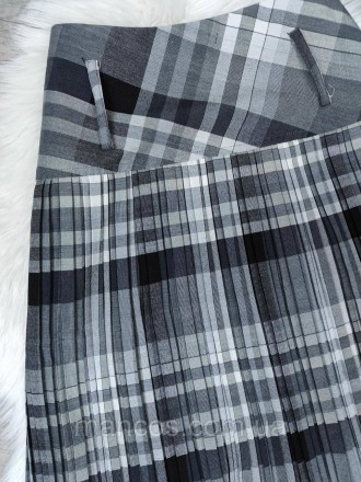 Женская серая юбка плиссе в клетку See Line широкий пояс 
Состояние: б/у, в отли. . фото 4