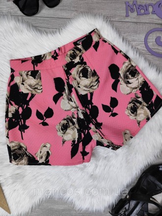 Женская юбка шорты Missguided розового цвета с цветочным принтом 
Состояние: б/у. . фото 3