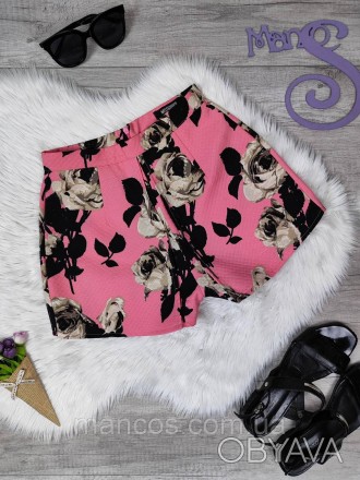 Женская юбка шорты Missguided розового цвета с цветочным принтом 
Состояние: б/у. . фото 1