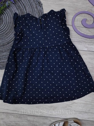 Детское платье без рукавов для девочки C&A Baby club темно-синего цвета в горох
. . фото 8