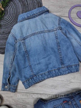 Детский джинсовый пиджак H&M синий 
Производитель: H&M 
Состояние: б/у, в идеаль. . фото 7