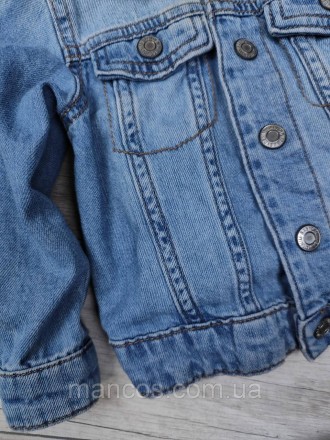 Детский джинсовый пиджак H&M синий 
Производитель: H&M 
Состояние: б/у, в идеаль. . фото 5