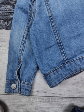 Детский джинсовый пиджак H&M синий 
Производитель: H&M 
Состояние: б/у, в идеаль. . фото 9