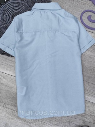 Детская рубашка с коротким рукавом для мальчика Name it голубая 
Состояние: б/у,. . фото 7