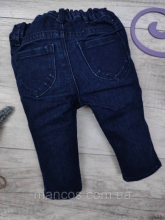 Детские джинсы для девочки H&M тёмно-синего цвета 
Состояние: б/у, в отличном со. . фото 8