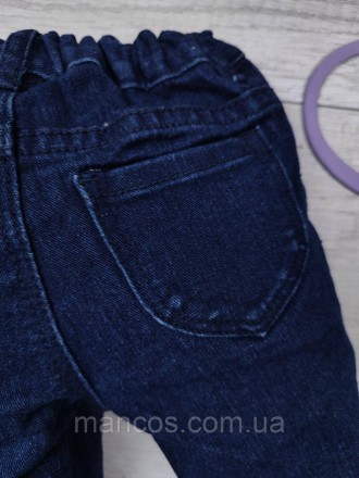 Детские джинсы для девочки H&M тёмно-синего цвета 
Состояние: б/у, в отличном со. . фото 9