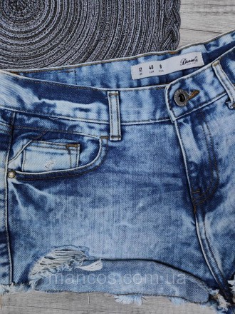 Женские джинсовые шорты Denim синие 
Состояние: б/у, в хорошем состоянии (есть п. . фото 4