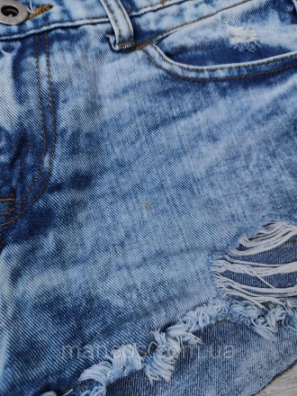 Женские джинсовые шорты Denim синие 
Состояние: б/у, в хорошем состоянии (есть п. . фото 5