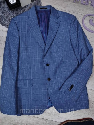 Мужской костюмный блейзер Arber синий классический пиджак в клетку 
Состояние: н. . фото 4