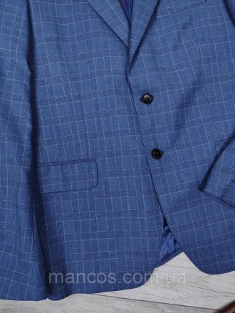 Мужской костюмный блейзер Arber синий классический пиджак в клетку 
Состояние: н. . фото 6