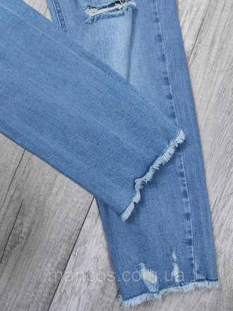 Мужские рваные джинсы LC Waikiki Slim Fit голубые 
Состояние: б/у, в отличном со. . фото 5