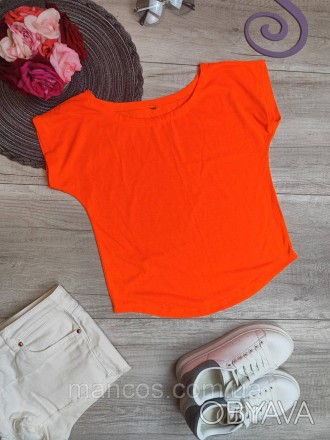 Женская яркая оранжевая футболка Размер M