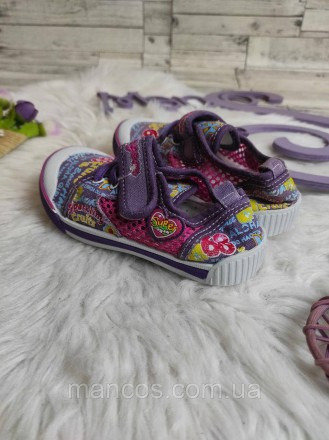 Детские тапочки Super Gear мокасины текстильные на липучке фиолетовые
Состояние:. . фото 6