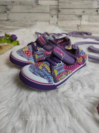 Детские тапочки Super Gear мокасины текстильные на липучке фиолетовые
Состояние:. . фото 3