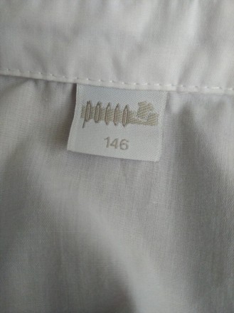 Белая школьная рубашка, рубашка длинный рукав в школу на девочку ,р.146, Польша,. . фото 5