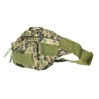 Функциональная и надежная сумка-бананка AOKALI Outdoor
Тактическая поясная сумка. . фото 3