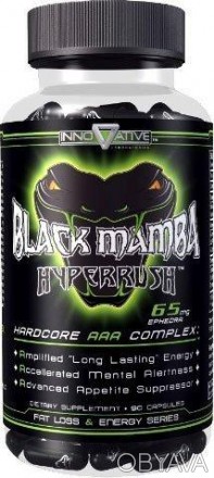 Новый состав! Black Mamba Hyperrush от Innovative labs - мощный жиросжигатель на. . фото 1