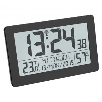 Часы настенные цифровые TFA, термогигрометр, 206x30x130 мм
Радиоуправляемые наст. . фото 3