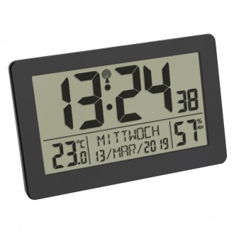 Часы настенные цифровые TFA, термогигрометр, 206x30x130 мм
Радиоуправляемые наст. . фото 2