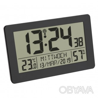 Часы настенные цифровые TFA, термогигрометр, 206x30x130 мм
Радиоуправляемые наст. . фото 1