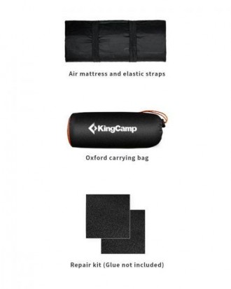 Надувной матрас KingCamp SUPER COMFORT DOUBLE (KM1906) BLACK
Двойной полностью н. . фото 4