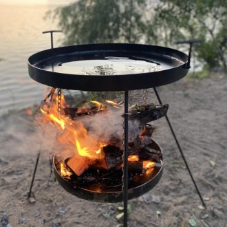 Сковорода Мангалзавод с подвесом для огня из диска диаметром 50см 4мм
 
Наслажда. . фото 4