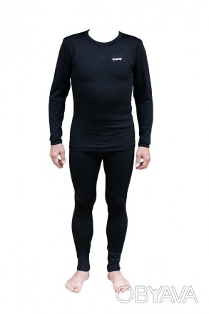 Мужское термобелье Tramp Warm Soft комплект (футболка+штаны) черный UTRUM-019-bl. . фото 1